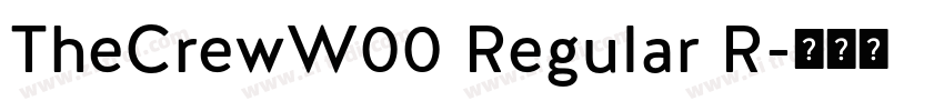 TheCrewW00 Regular R字体转换